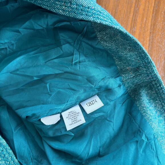 Ann Taylor LOFT Wool Silk Blend Tweed Skirt A Line Women's Petite Size 0 - Picture 4 of 6